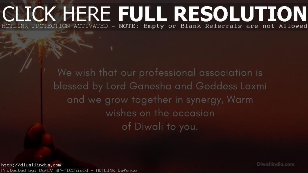 Diwali Wishes for Business Associates